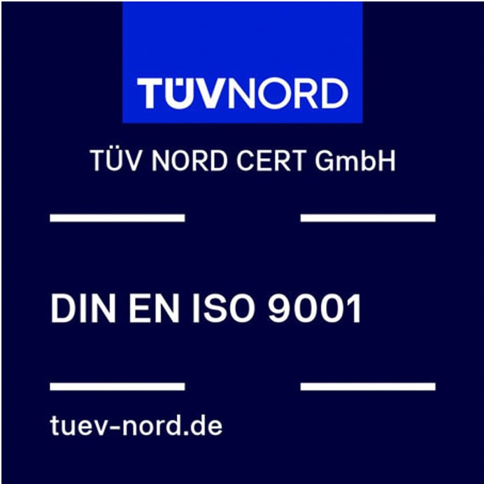 TÜV NORD CERT DIN EN ISO 9001 Zertifikat